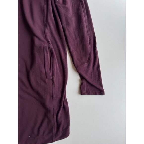 ATHLETA Balance Spiced Cabernet Purple Tencel Jersey Sweatshirt Dress, Size M - Picture 7 of 14